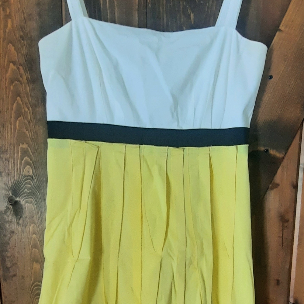 Elie Tahari Garden Dress Yellow/white